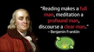 Benjamin franklin image quote